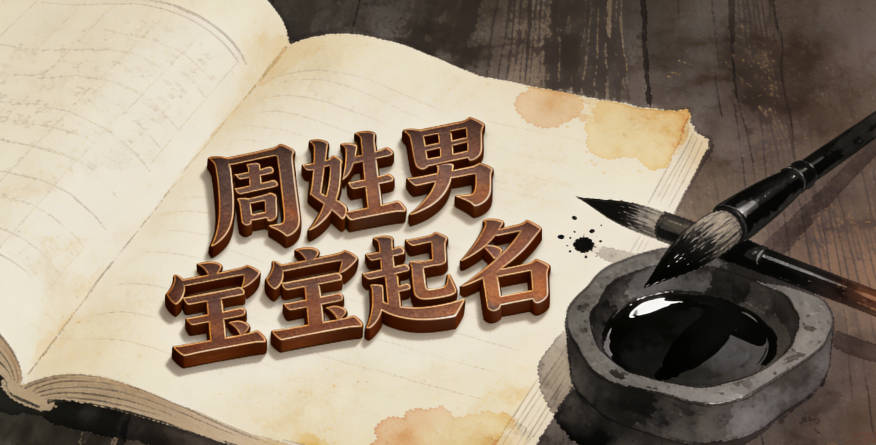 周姓男宝宝起名寓意聪明才智
