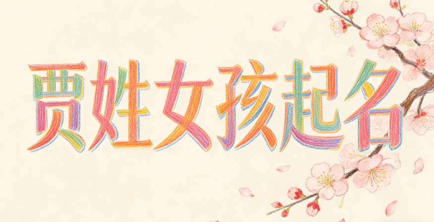 贾姓女孩起名大全