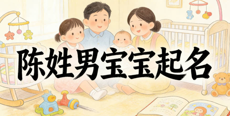 陈姓男宝宝起名顺口又大气