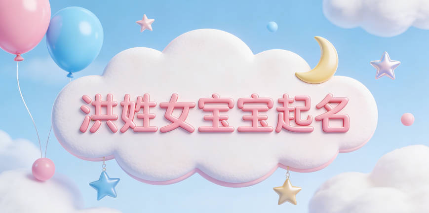 洪姓女宝宝起名独特又好听