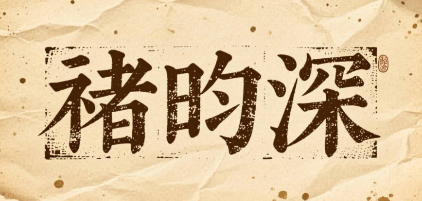 褚昀深，昀标识日光，深表示渊博