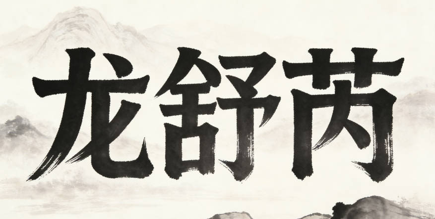 龙舒芮，舒柔化声调，芮有生机