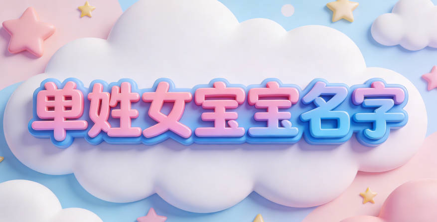 好听的单姓女宝宝名字大全