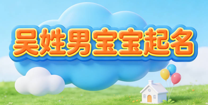 吴姓男宝宝起名好听且顺口