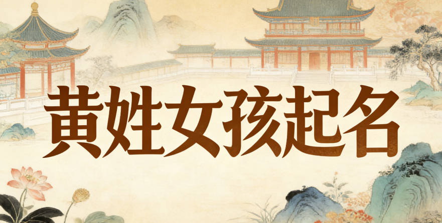 黄姓女孩起名大全