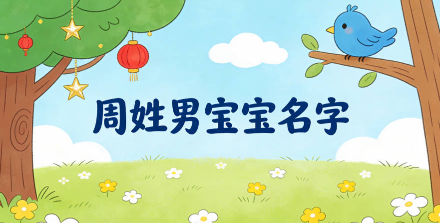 寓意吉祥的周姓男宝宝名字精选