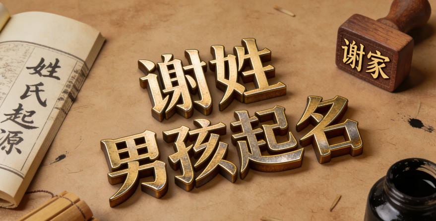 谢姓男孩起名大全