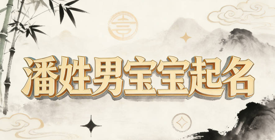 潘姓男宝宝起名寓意未来有成就