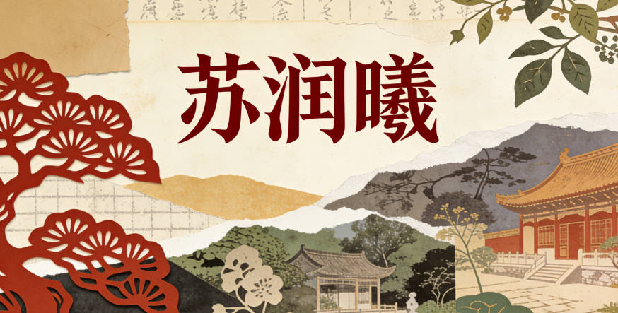 苏润曦,润是春雨的滋润,曦是清晨的阳光