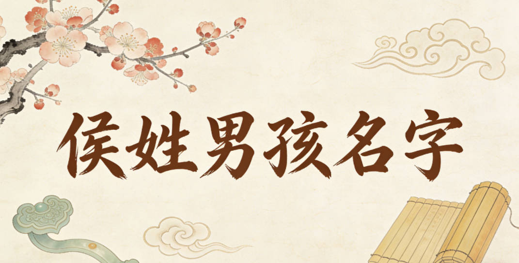 沉稳大气的侯姓男孩名字