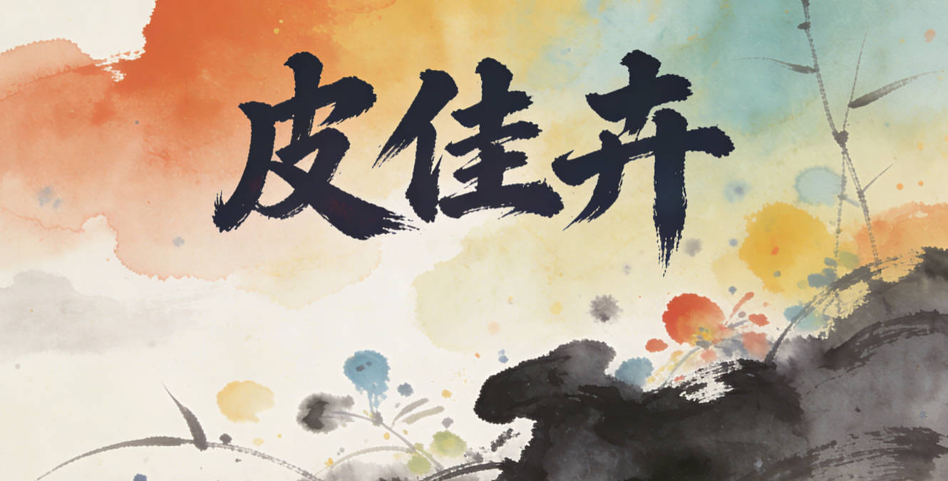 皮佳卉，佳是美好，卉是生机