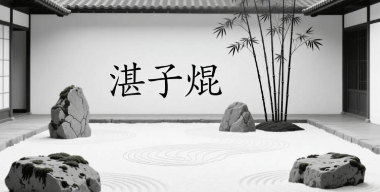 湛子焜,子表示君子,焜表示光明