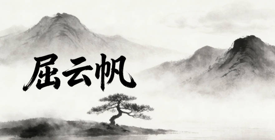 屈云帆，云帆既有自由的寓意，又适合男孩