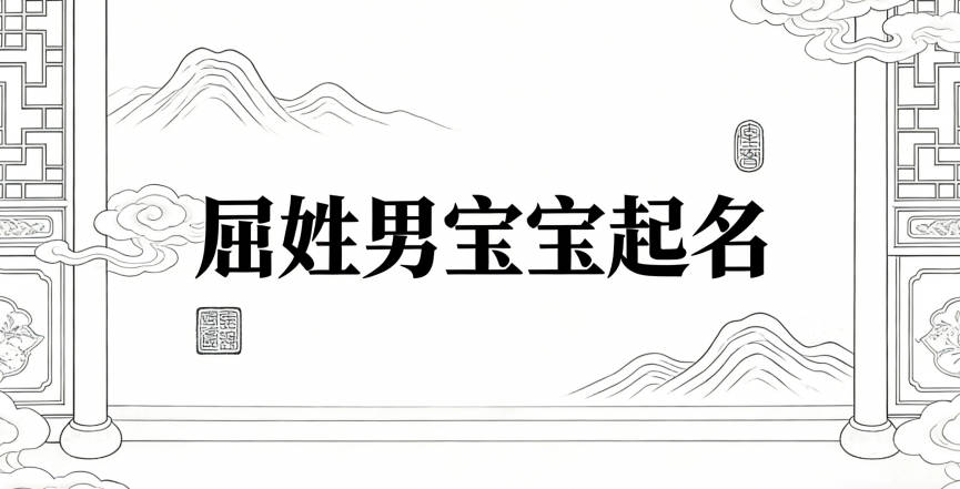 屈姓男宝宝起名顺口又好听