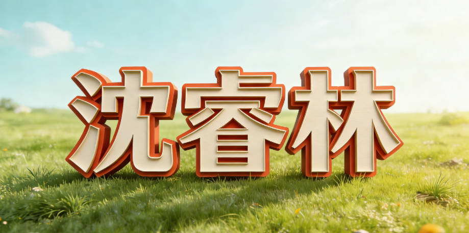 沈睿林，睿代表聪明睿智，林象征生机勃勃