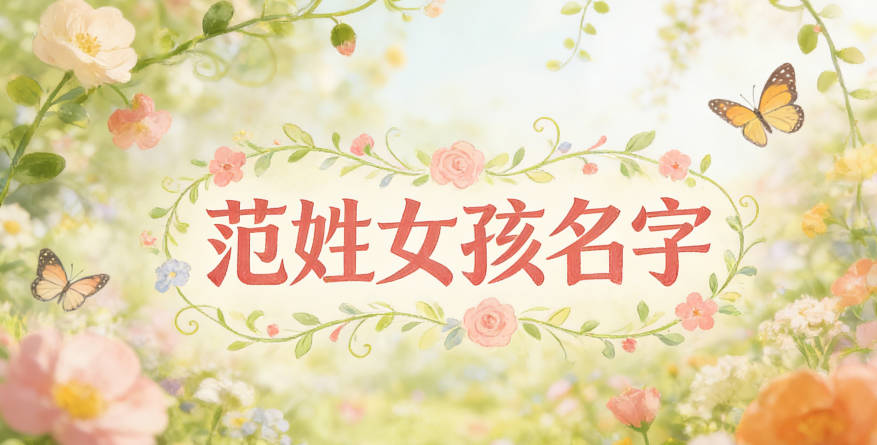 范姓女孩名字大全