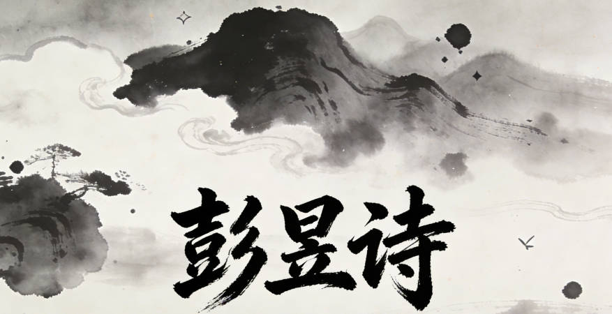 彭昱诗，昱是光明，诗是文采，既有现代感又不失温柔