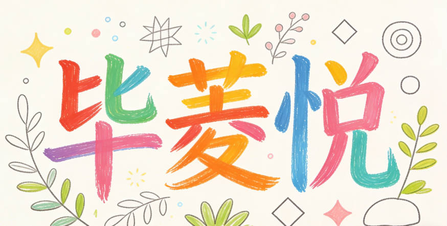 毕菱悦,菱是水生植物,带自然清新感,悦是快乐,而且声调搭配完美