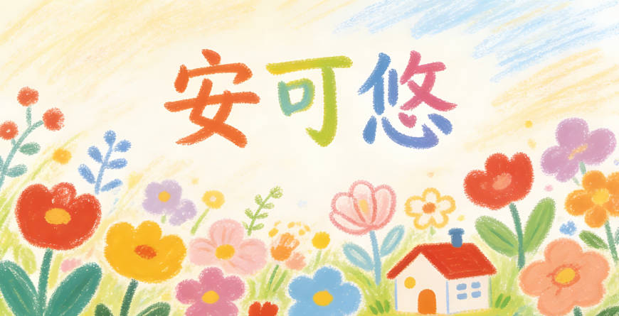 安可悠,可代表认可,悠象征闲适淡然