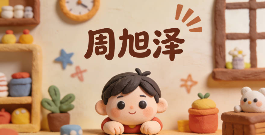 周旭泽，旭是初升太阳，泽是润泽万物