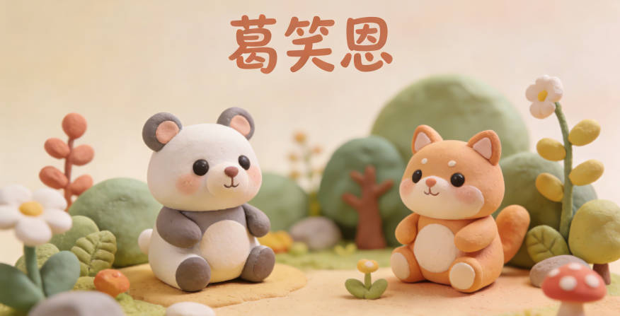 葛笑恩，笑是快乐开朗的象征，恩是感恩善良的体现