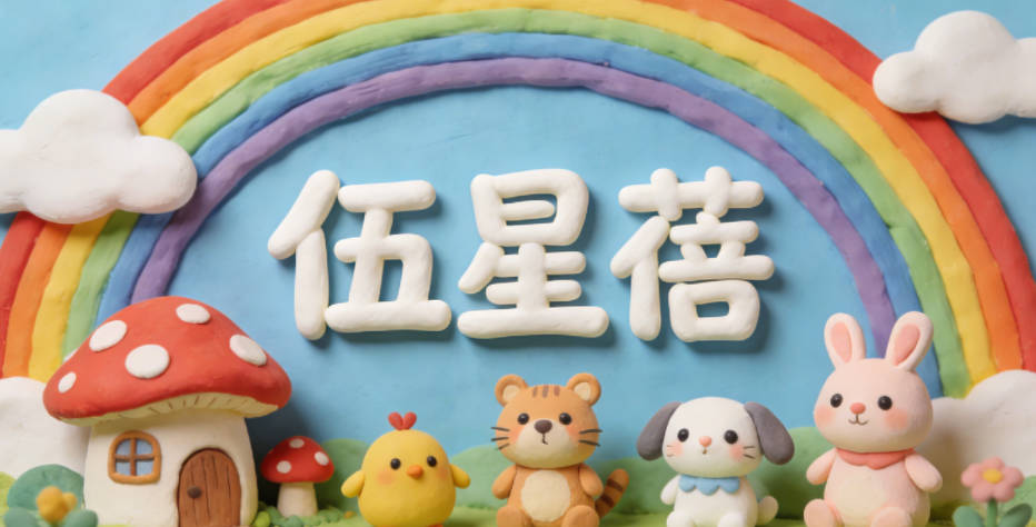 伍星蓓，星是夜空中明亮的星星，蓓是待放的花蕾，寓意女孩像星星一样耀眼，像花蕾一样美好