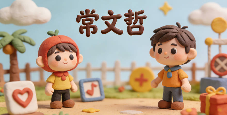 常文哲，文代表学识，哲代表思考