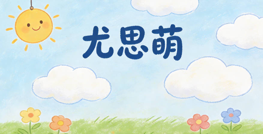 尤思萌，思是思考探索，萌是新生活力