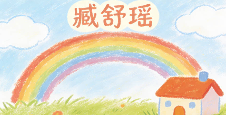 臧舒瑶，舒是舒展自在，瑶是美玉，寓意女孩优雅从容