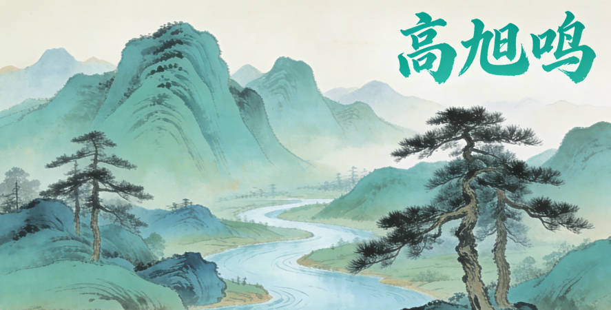 高旭鸣,旭是清晨的太阳,鸣是欢快的声音