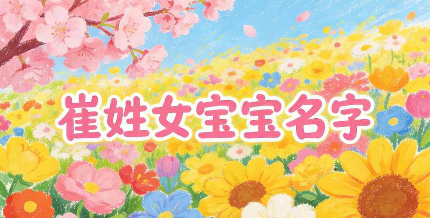 寓意吉祥的崔姓女宝宝名字精选