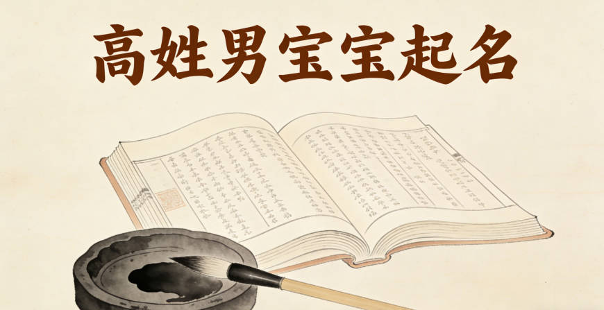 高姓男宝宝起名寓意阳光开朗