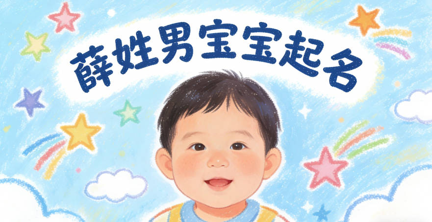 薛姓男宝宝起名好听且顺口