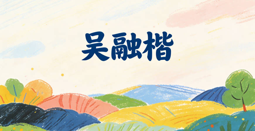 吴融楷，不仅声调适配，还结合了家族期望