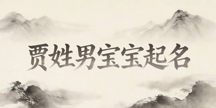 贾姓男宝宝起名顺口响亮