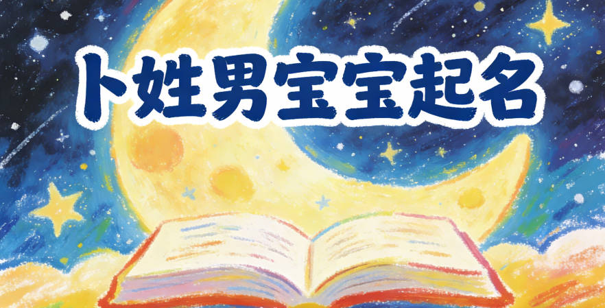 卜姓男宝宝起名寓意阳光开朗