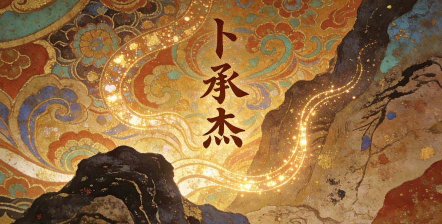 卜承杰，承代表担当，杰代表杰出，寓意阳光开朗，读起来朗朗上口