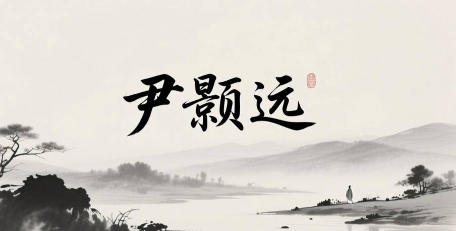 尹颢远，颢指天空明亮，远指志向远大