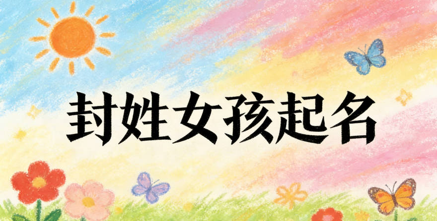 封姓女孩起名大全