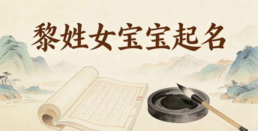 黎姓女宝宝起名寓意好的名字推荐