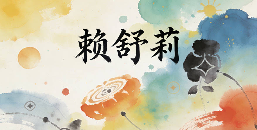 赖舒莉,舒是宽舒平和,莉是纯洁美丽