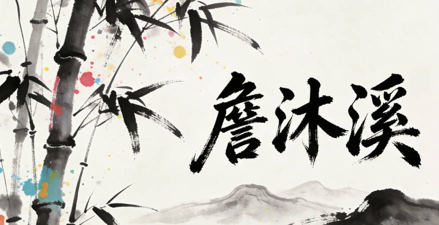 詹沐溪，沐表润泽，溪显灵动