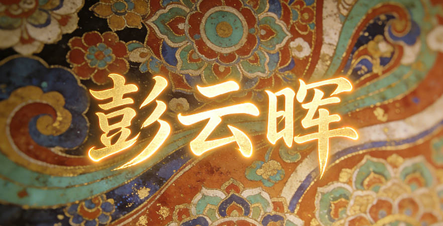 彭云晖,云是自然意境,晖是阳光