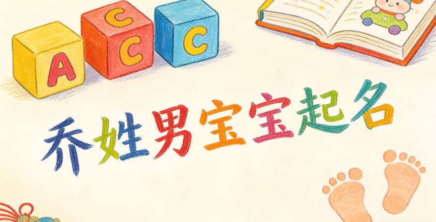 乔姓男宝宝起名寓意好的名字推荐