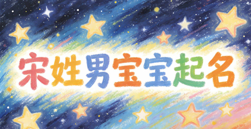 宋姓男宝宝起名顺口响亮