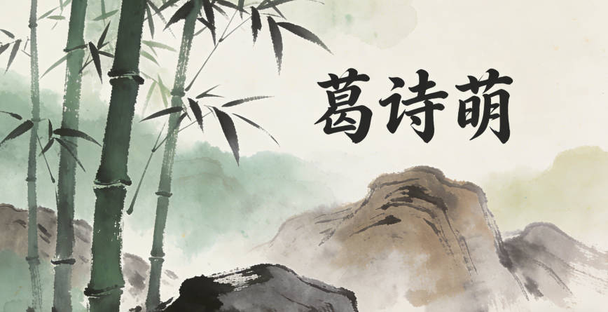 葛诗萌,诗是文化传承,萌是新生的嫩芽