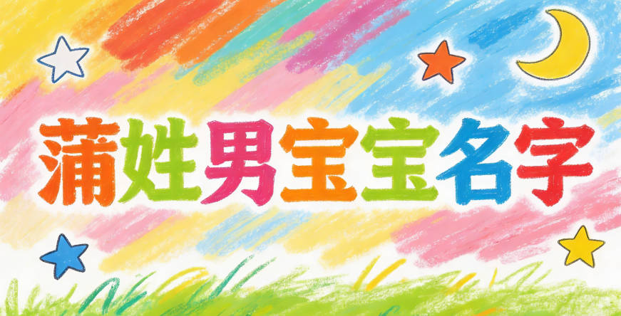 大气有格局的蒲姓男宝宝名字