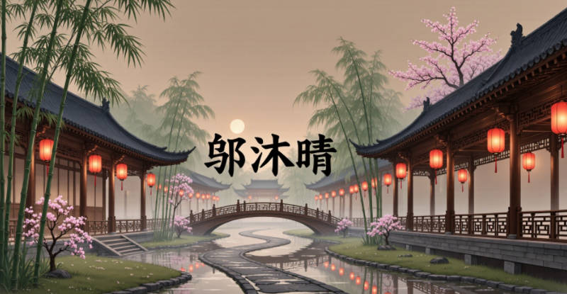 邬沫晴，沫代表纯净，晴代表开朗