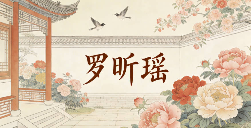 罗昕瑶，既保留了光明的寓意，又方便孩子书写