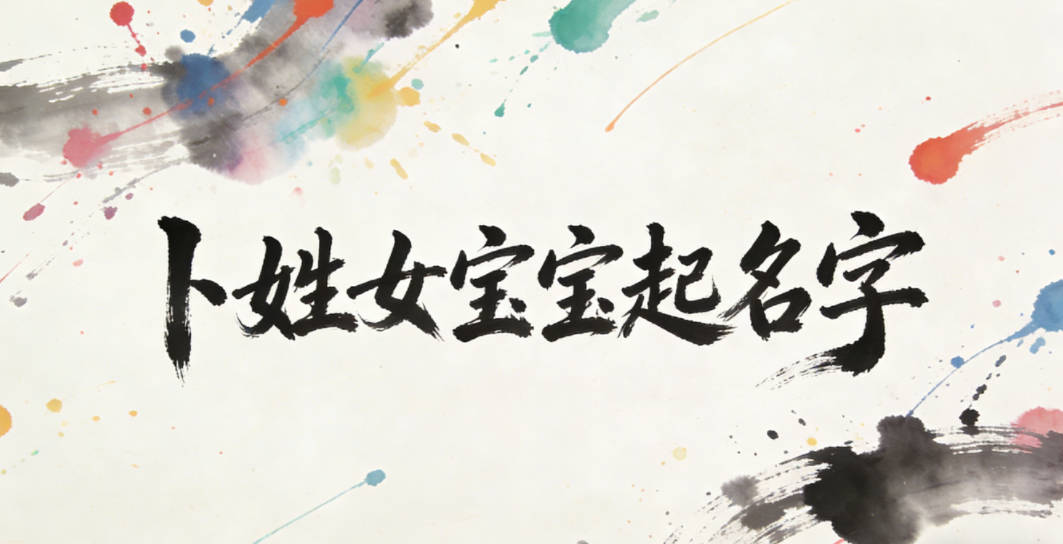 卜姓好听顺口的女孩名字